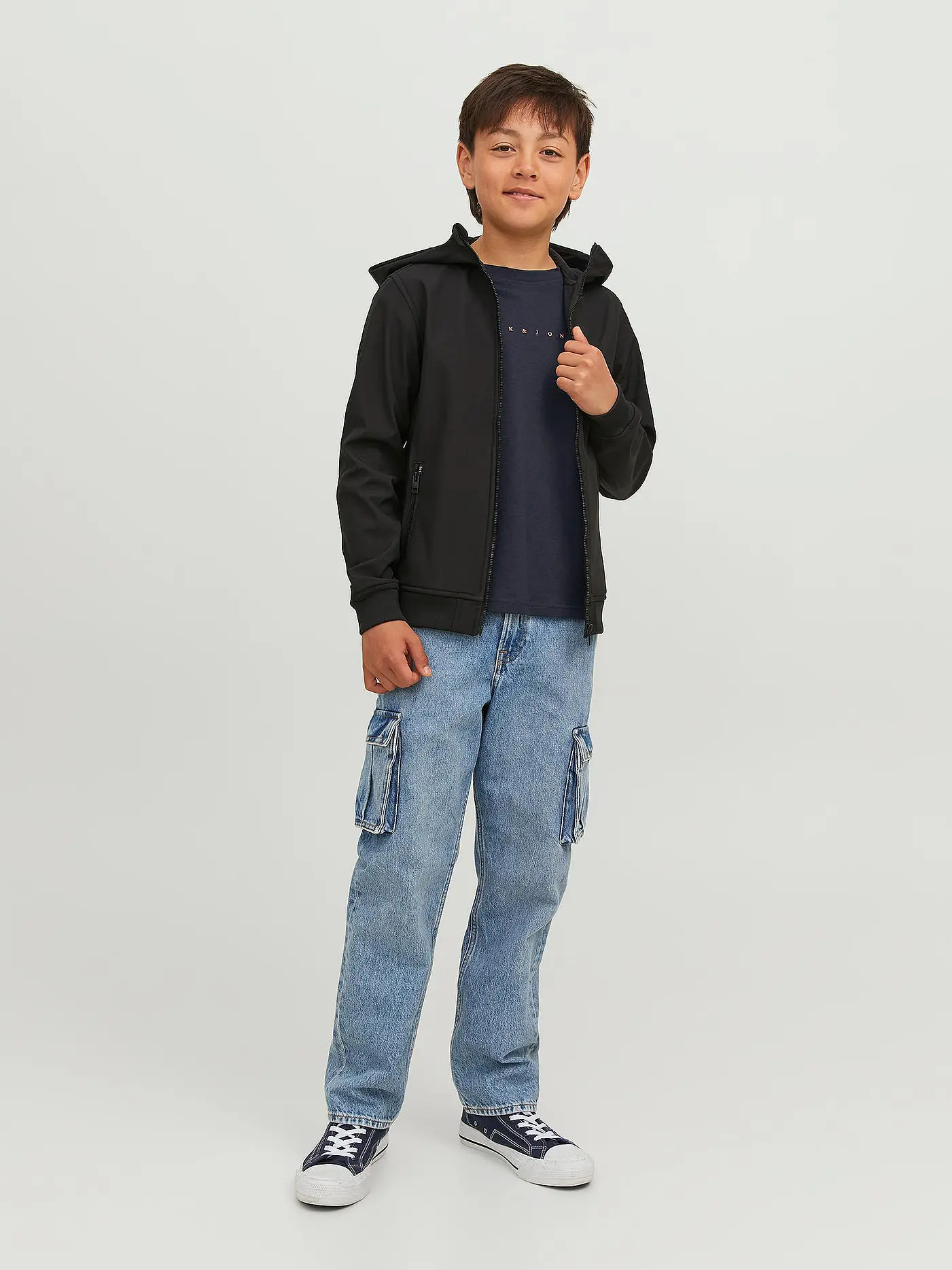 JACK & JONES | Jungen T-Shirt JJESTAR JJ | dunkelblau